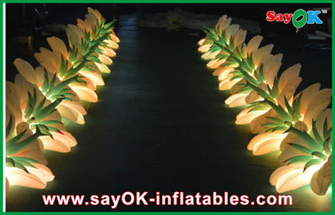 एलईडी लाइट्स कस्टम डिजाइन बदलने के साथ टिकाऊ Inflatable फूल शादी