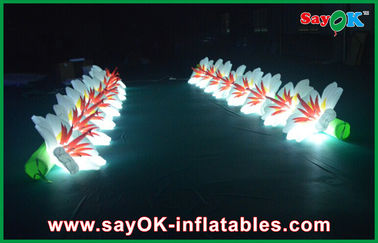 एलईडी लाइट्स कस्टम डिजाइन बदलने के साथ टिकाऊ Inflatable फूल शादी