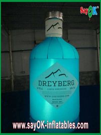 विज्ञापन के लिए ब्लू Inflatable शराब की बोतल Inflatable प्रकाश सजावट