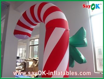 क्रिसमस हॉलिडे के लिए कस्टम टिकाऊ विज्ञापन Inflatable कैंडी केन