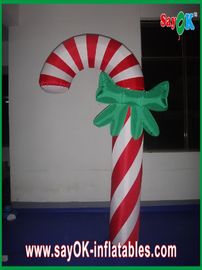 क्रिसमस हॉलिडे के लिए कस्टम टिकाऊ विज्ञापन Inflatable कैंडी केन