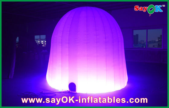 कस्टम inflatable तम्बू शादी की पार्टी दौर inflatable हवा तम्बू 210D ऑक्सफोर्ड कपड़े के साथ एलईडी प्रकाश व्यवस्था