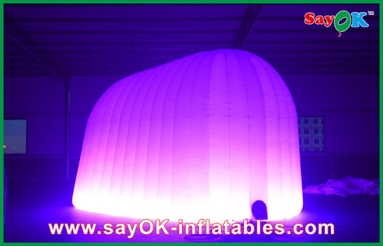 कस्टम inflatable तम्बू शादी की पार्टी दौर inflatable हवा तम्बू 210D ऑक्सफोर्ड कपड़े के साथ एलईडी प्रकाश व्यवस्था