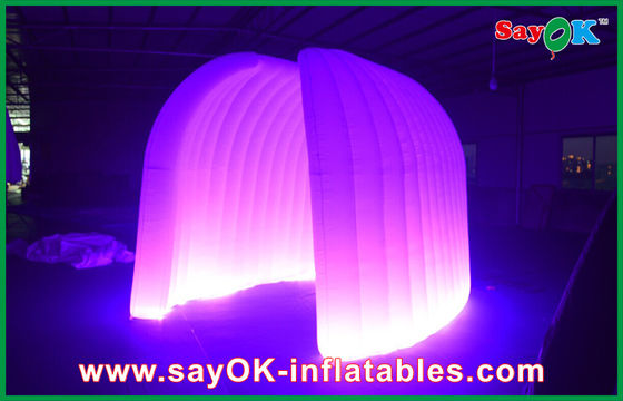 कस्टम inflatable तम्बू शादी की पार्टी दौर inflatable हवा तम्बू 210D ऑक्सफोर्ड कपड़े के साथ एलईडी प्रकाश व्यवस्था