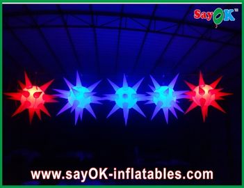 बहुमुखी चरण सजावट एलईडी प्रकाश Inflatable स्टार घटना के लिए, लाल / नीला