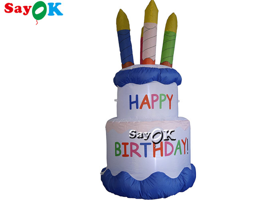 सजावट के लिए पिछवाड़े पार्टी पीवीसी प्लास्टिक Inflatable जन्मदिन का केक