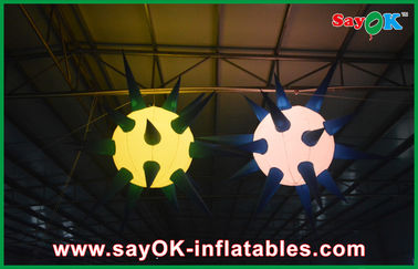 इंडोर जायंट छत Inflatable प्रकाश सजावट एलईडी गेंद