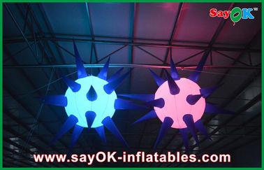 इंडोर जायंट छत Inflatable प्रकाश सजावट एलईडी गेंद