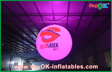 मुद्रण लोगो के साथ घटना Inflatable प्रकाश सजावट रंगीन एलईडी लाइट बॉलन