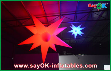 कस्टमाइज्ड लोकप्रिय इन्फ्लैटेबल लाइटिंग सजावट Inflatable Stars Club Bar के लिए लाइट किया गया