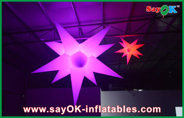 एलईडी लाइट के साथ इंडोर पार्टी सजावट Inflatable एलईडी स्टार विज्ञापन स्टार गुब्बारा