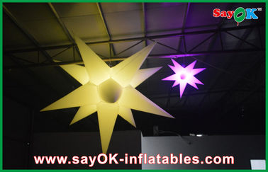 एलईडी लाइट के साथ इंडोर पार्टी सजावट Inflatable एलईडी स्टार विज्ञापन स्टार गुब्बारा
