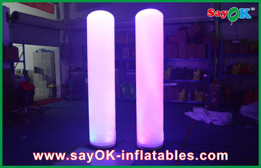 प्रकाश ट्यूब स्तंभ कस्टम Inflatable विज्ञापन Inflatable कॉलम 2 मीटर ऊँचाई
