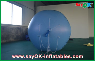 घटना के लिए लोगो प्रिंट के साथ 0.18 मिमी 1.5 मीटर ब्लू पीवीसी बाहरी आउटडोर Inflatable विज्ञापन गुब्बारा