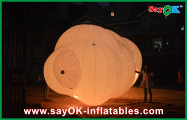 घटना के लिए 0.2 मिमी पीवीसी के साथ 12 मीटर लांग जायंट Inflatable गुब्बारा एलईडी हीलियम बादल