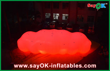 विज्ञापन के लिए बिग एलईडी सजावट Inflatable हीलियम बादल गुब्बारा 0.18 मिमी पीवीसी सामग्री