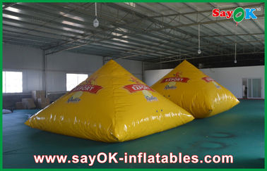 3 मीटर सजावट कस्टम Inflatable उत्पाद पीला Inflatable पिरामिड सुपीरियर