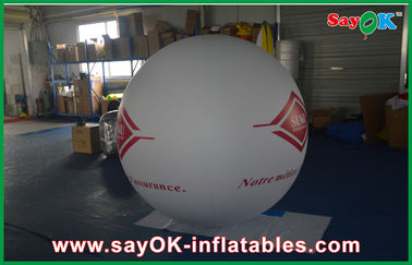 व्हाइट लाइट 0.18 मिमी पीवीसी Inflatable विशालकाय कमर्शियल हीलियम बैलून आउटडोर विज्ञापन