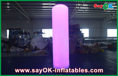 घटना के लिए अनुकूलित गुलाबी Inflatable प्रकाश सजावट 4 एम लैंप डंडे
