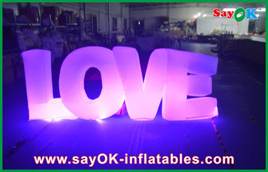 वेलेंटाइन Inflatable एलईडी लाइट प्यार इंडोर वेडिंग Inflatable सजावट