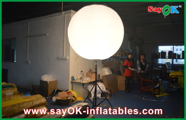 एलईडी बल्ब व्यास 2 मीटर Inflatable विज्ञापन गुब्बारे खड़े ध्रुव