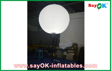एलईडी बल्ब व्यास 2 मीटर Inflatable विज्ञापन गुब्बारे खड़े ध्रुव