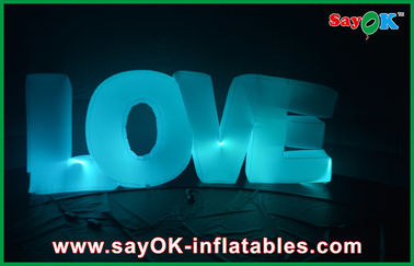 विवाह प्रस्ताव के लिए वेलेंटाइन Inflatable पत्र प्यार वेडिंग प्रकाश सजावट
