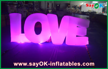 प्यार प्रकाश यार्ड Inflatables आउटडोर सजावट नायलॉन कपड़ा
