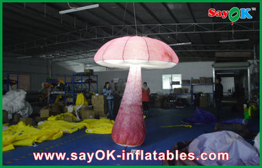 विज्ञापन के लिए इंडोर Inflatable प्रकाश सजावट 2 एम मशरूम चरण
