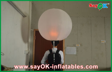 विज्ञापन के लिए अनुकूलित एलईडी Inflatable बैकपैक गुब्बारा Tripod बॉल