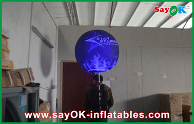 विज्ञापन के लिए अनुकूलित एलईडी Inflatable बैकपैक गुब्बारा Tripod बॉल