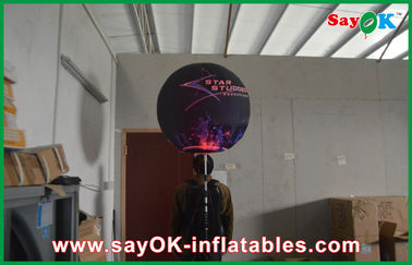 टिकाऊ त्रिपोद बॉल Inflatable प्रकाश सजावट, मुद्रण एलईडी Inflatable विज्ञापन गुब्बारा