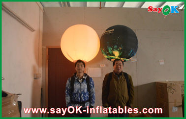 टिकाऊ त्रिपोद बॉल Inflatable प्रकाश सजावट, मुद्रण एलईडी Inflatable विज्ञापन गुब्बारा