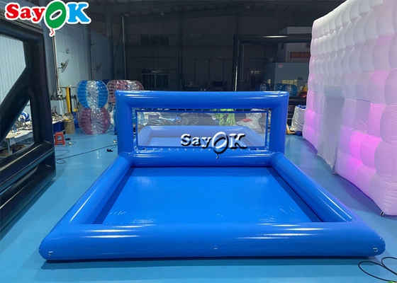विशाल inflatable पूल खिलौने वयस्क इंटरएक्टिव inflatable पानी वॉलीबॉल कोर्ट एयरटाइट मल्टीफंक्शनल फ्लोटिंग खेल