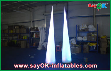 एलईडी लाइट के साथ 2 एम Inflatable लाइट सजावट आइस क्रीम कॉन