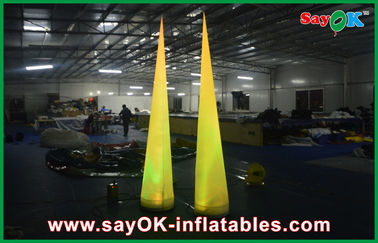 3 एम पार्टी Inflatable प्रकाश सजावट एलईडी लाइट यातायात शंकु नायलॉन कपड़ा