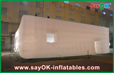 मेले के लिए इन्फ्लैटेबल नाइटक्लब OEM एलईडी क्यूब विशाल इन्फ्लैटेबल एयर टेंट, 14 एक्स 14 मीटर