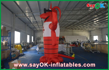 विज्ञापन के लिए 4 एम ऑक्सफोर्ड कपड़े लाल कस्टम Inflatable उत्पाद मॉडल Langouste चित्र