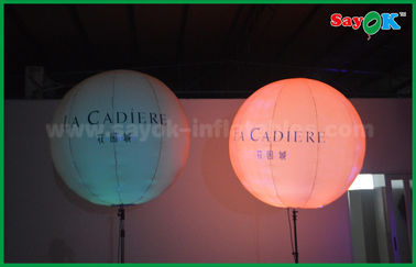 विज्ञापन के लिए 1.5 मीटर एलईडी स्टैंड गुब्बारे Inflatable प्रकाश सजावट