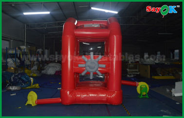अनुकूलित लाल Inflatable मनी मशीन बॉक्स खेल ऑक्सफोर्ड कपड़ा