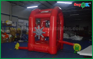 अनुकूलित लाल Inflatable मनी मशीन बॉक्स खेल ऑक्सफोर्ड कपड़ा