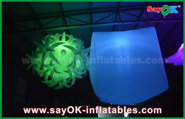 विशालकाय फूल वेडिंग Inflatable प्रकाश सजावट लाइट बॉल Inflatable गुब्बारा
