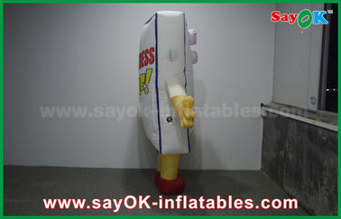 विज्ञापन के लिए 2.3 मीटर चलती कार्टन अनुकूलित कस्टम Inflatable उत्पाद