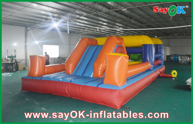 अनुकूलित आउटडोर Inflatable खेल खेल मुद्रण Inflatable छोटे बाधा कोर्स खेल