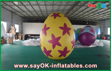 बिक्री के लिए प्रिंट Inflatable ईस्टर अंडे के साथ सजावट रंगीन Inflatable अंडे ईस्टर महोत्सव सजावट
