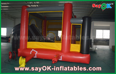 वाणिज्यिक inflatable स्लाइड 4 X 6m या अनुकूलित आकार Inflatable Bouncy Jumping Toy Castle Water Slide For Kids