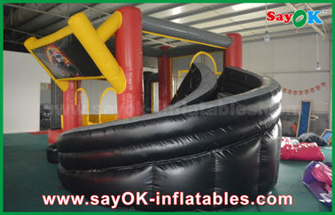 कारें Inflatable Slide 4 X 6m या अनुकूलित आकार Inflatable Bouncy Jumping Toy Castle Water Slide For Kids