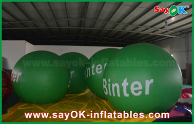 विज्ञापन के लिए 2.5 मीटर ग्रीन जायंट Inflatable एलईडी हीलियम गुब्बारा
