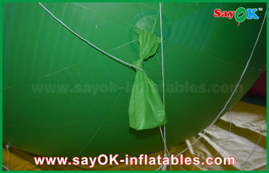 विज्ञापन के लिए 2.5 मीटर ग्रीन जायंट Inflatable एलईडी हीलियम गुब्बारा