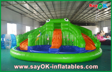 Inflatable Bounce Slide विशाल Inflatable Bouncer स्लाइड गरीबों के लिए, वयस्क बच्चों मेंढक उछल महल